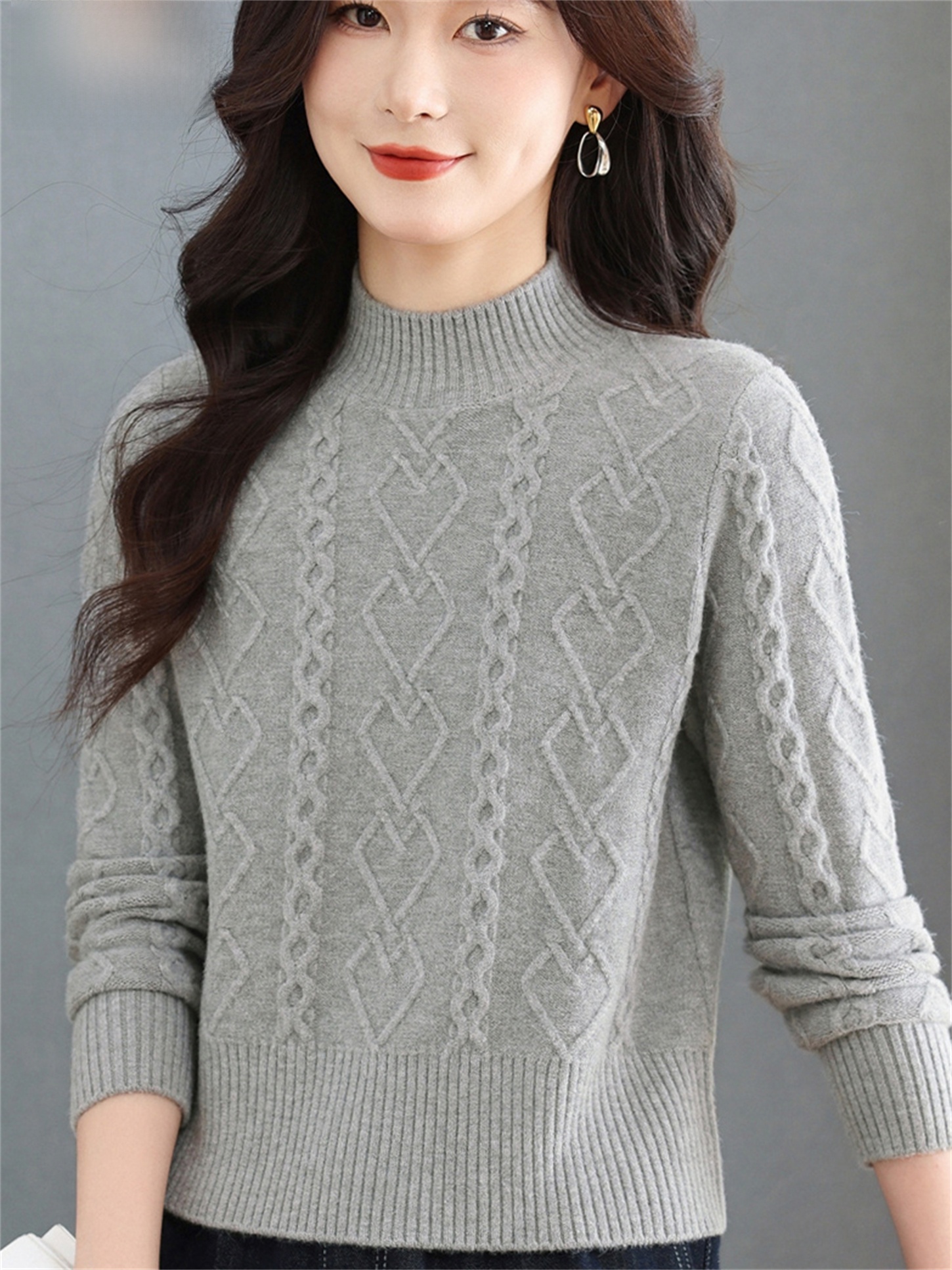 Fashionable Knitted Woolen Swe - Women Fashion Over 60 avis et prix