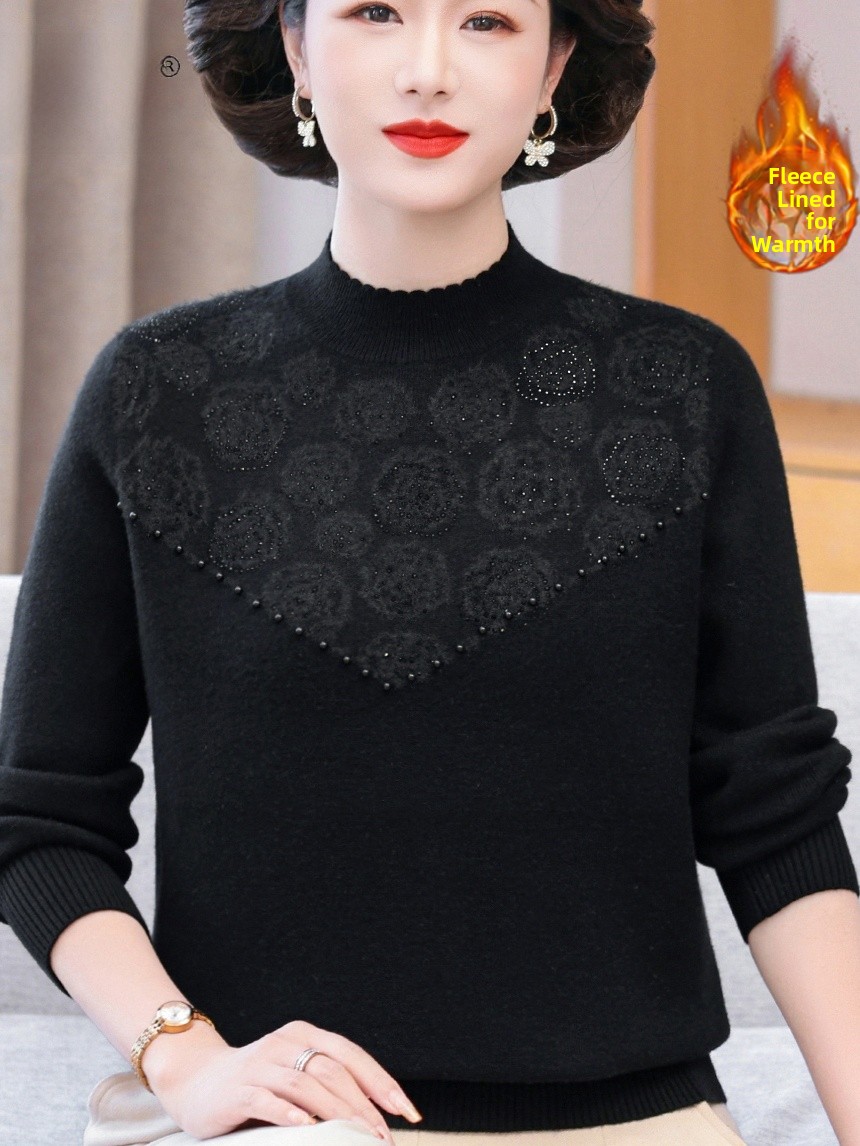 Thickened Fleece Warm Printed  - Women Fashion Over 60 avis et prix