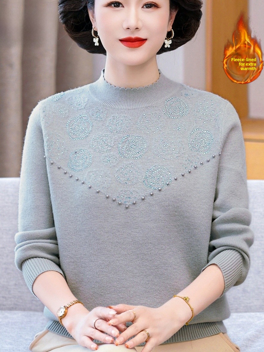 Thickened Fleece Warm Printed  - Women Fashion Over 60 avis et prix