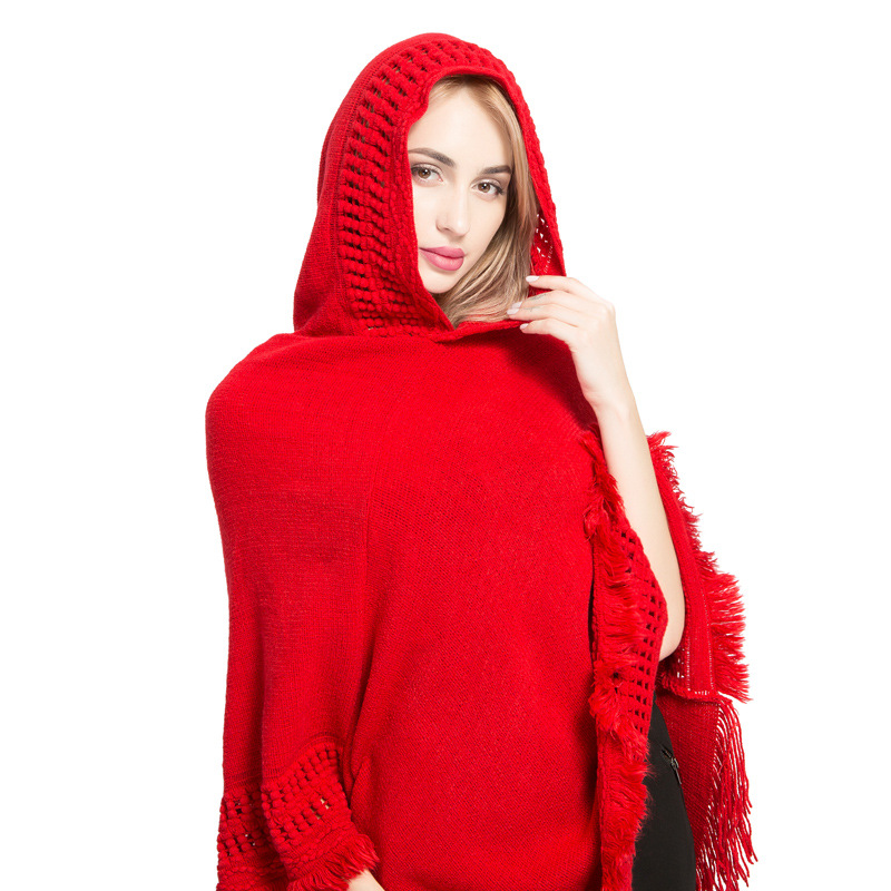 Bestseller Women's Hooded Cape - Women'S Fashion Knitwear avis et prix