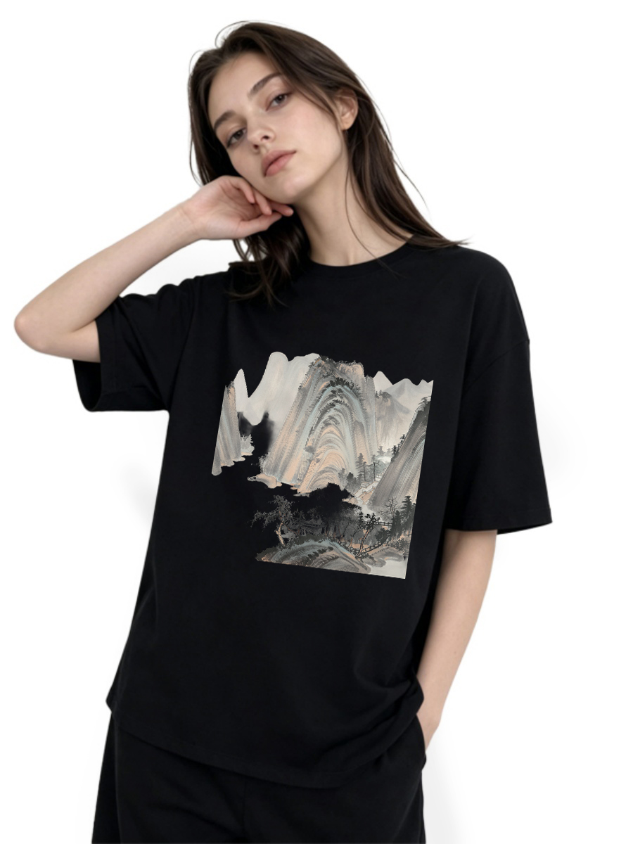 T Shirts Streetwear Oversized  - Women Fashion Brand Logo avis et prix