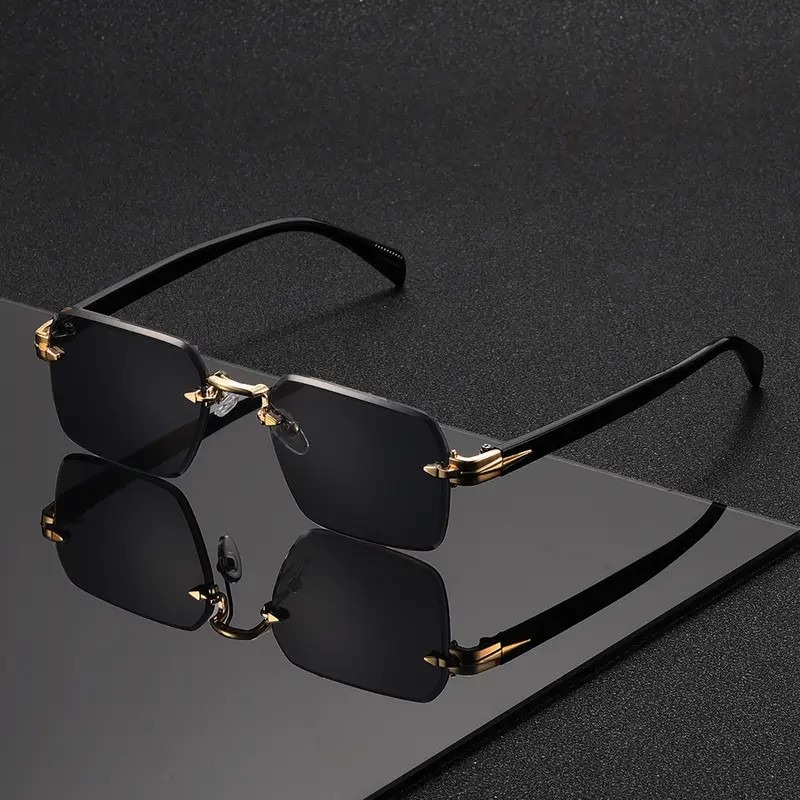 Rimless Sunglasses Rectangle F - Women'S Fashion Eyewear avis et prix