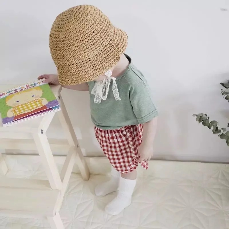 Summer Korean Baby Boy Girl St - Straw Hat Summer avis et prix