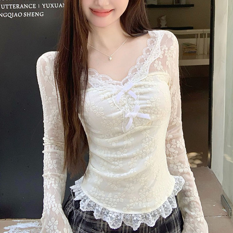 Women Long Sleeved T-shirt V-n - Women Fashion Style avis et prix