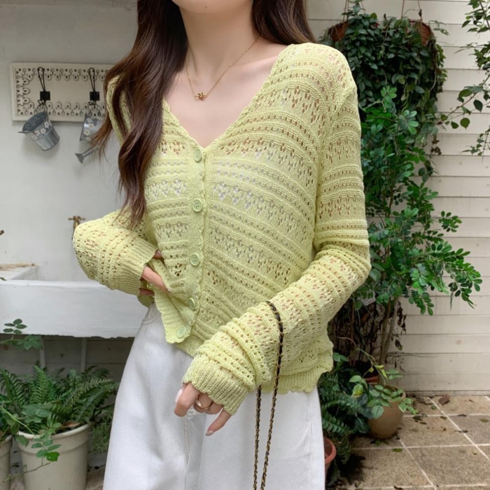 Fashion Hollow Out Knitted Car - Women'S Fashion Knitwear avis et prix