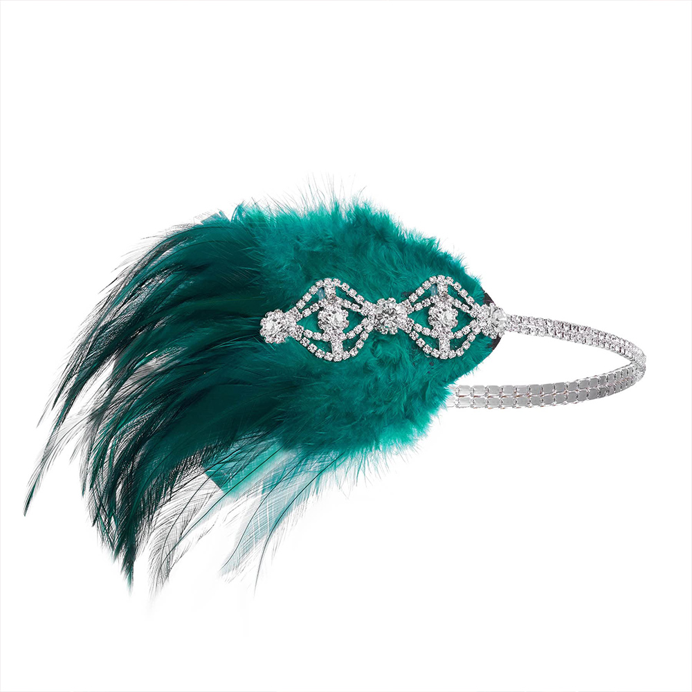 Stonefans Green Flapper Headba - Women'S Fashion Of The 1920S avis et prix