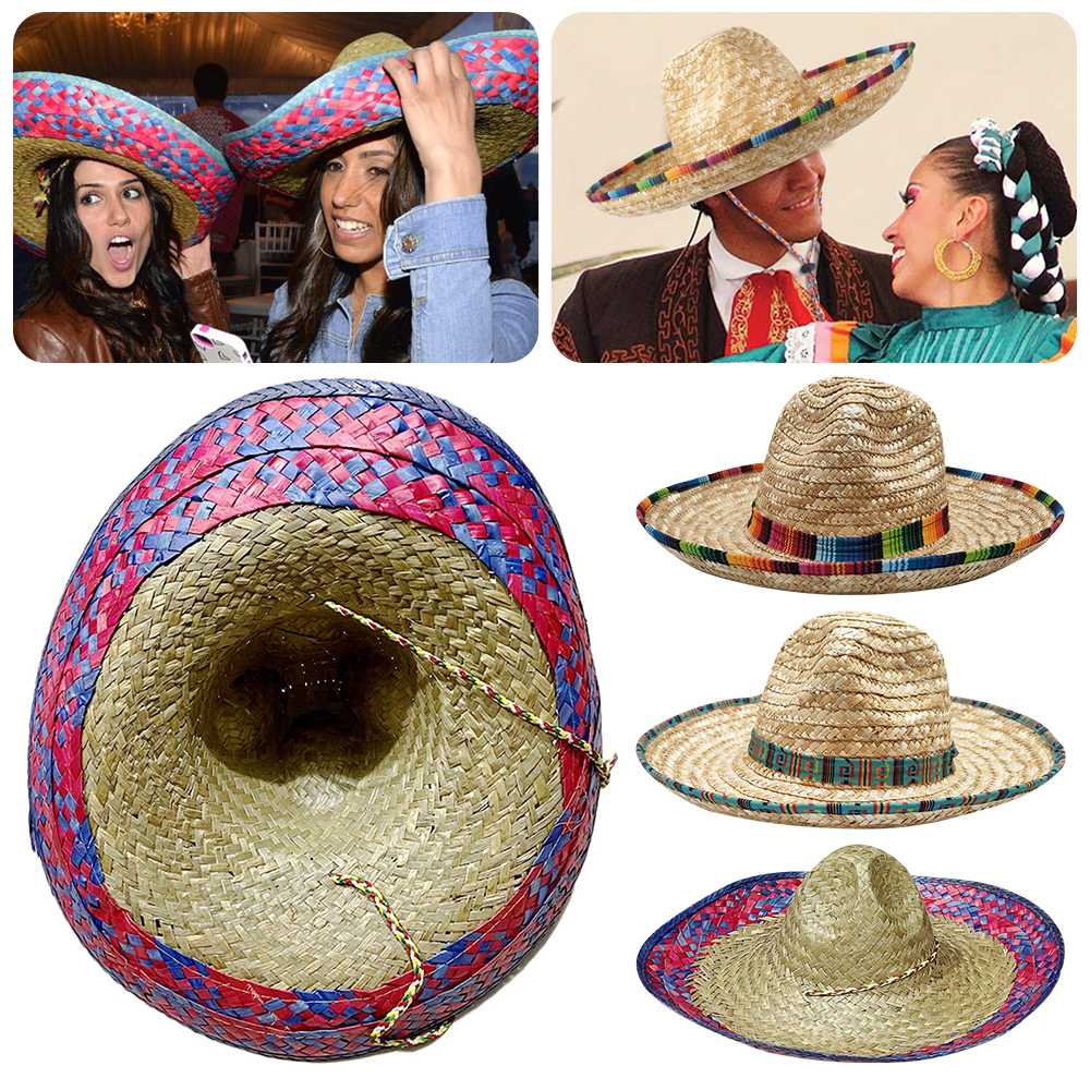 Mexican Sombrero Hat Straw Wea - Straw Hat Summer avis et prix