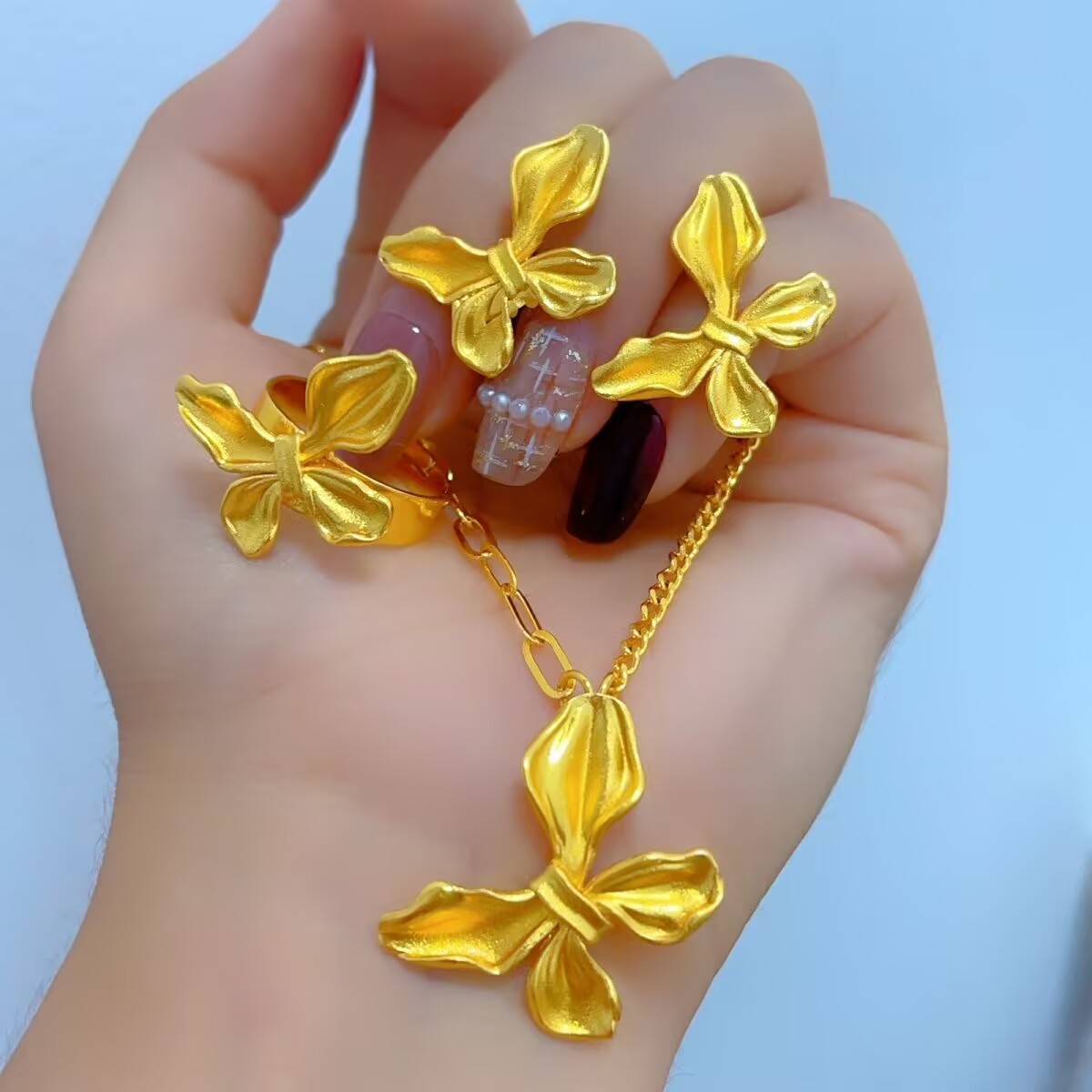 New French 24K Gold Plated Nec - Women'S Fashion Rings Gold avis et prix