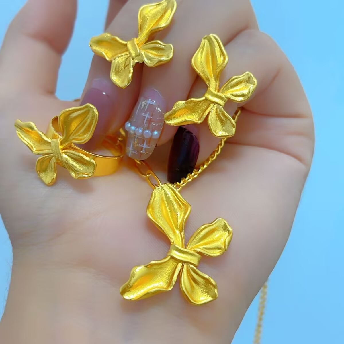 New French 24K Gold Plated Nec - Women'S Fashion Rings Gold avis et prix