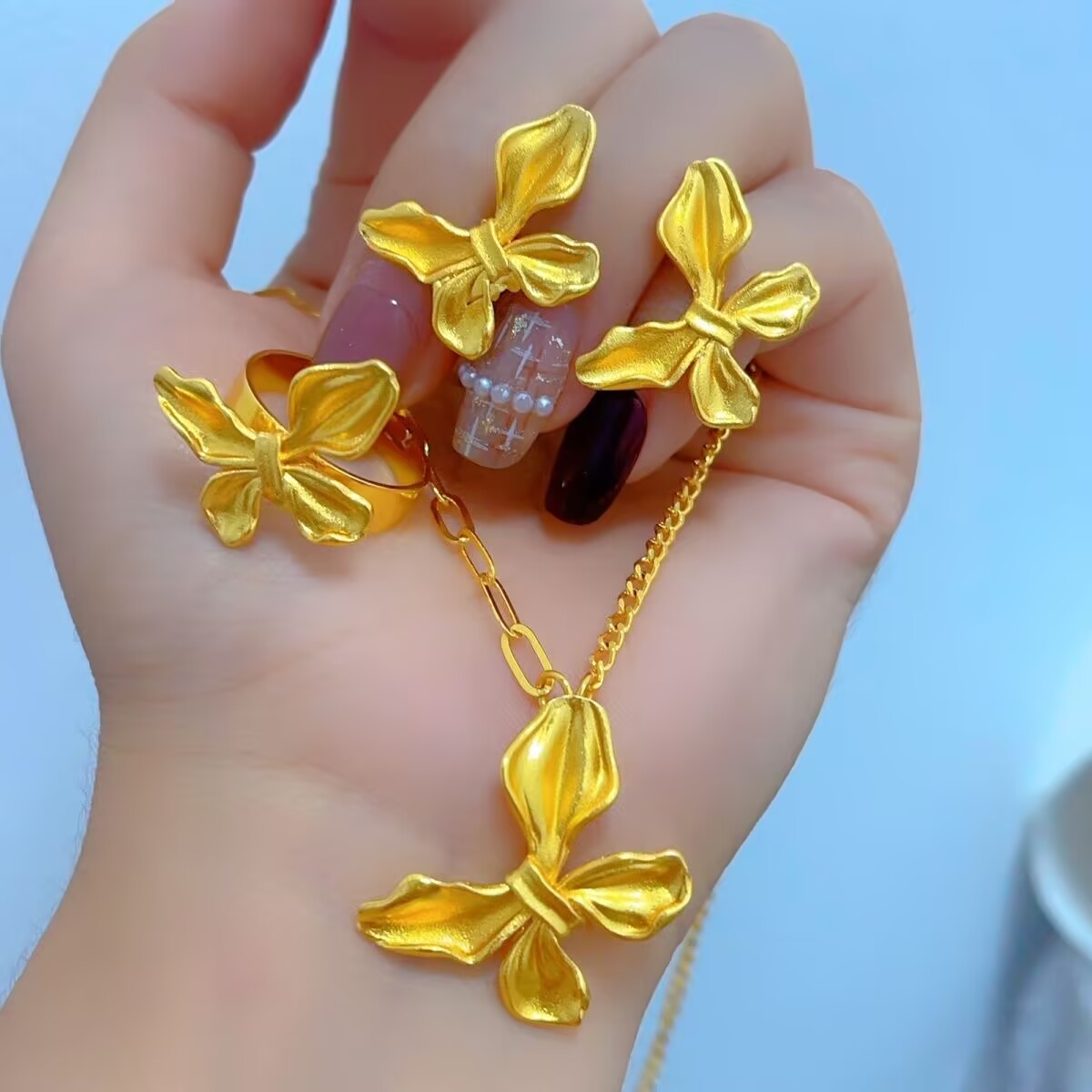 New French 24K Gold Plated Nec - Women'S Fashion Rings Gold avis et prix
