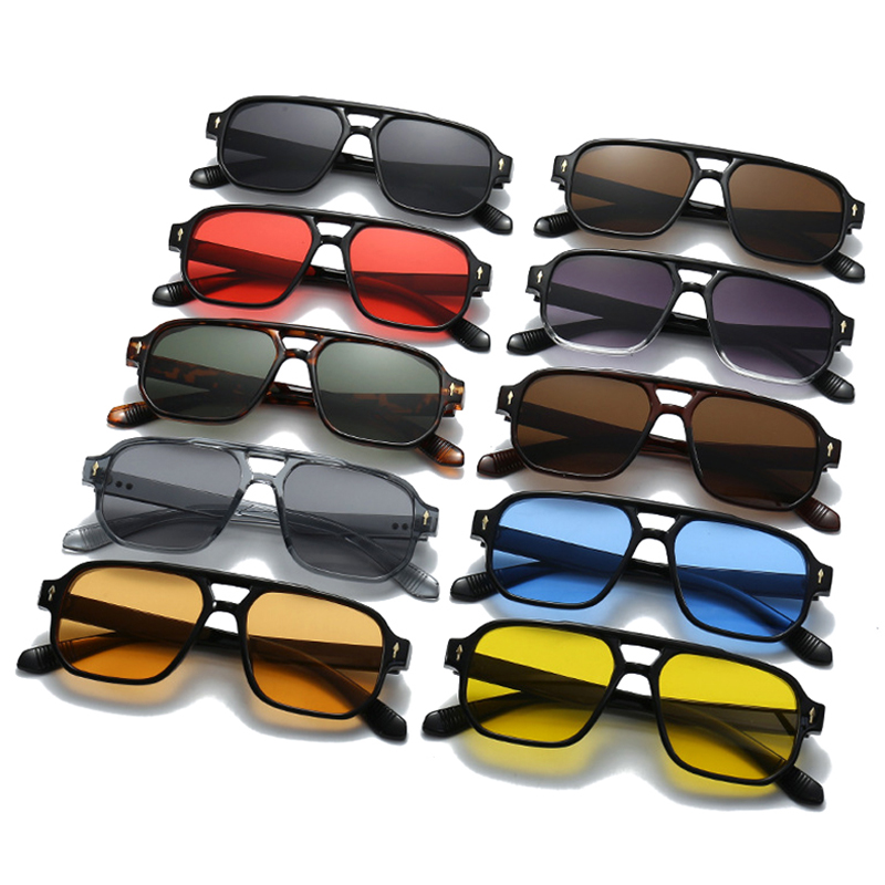 Vintage Double Bridges Men Squ - Women'S Fashion Eyewear avis et prix