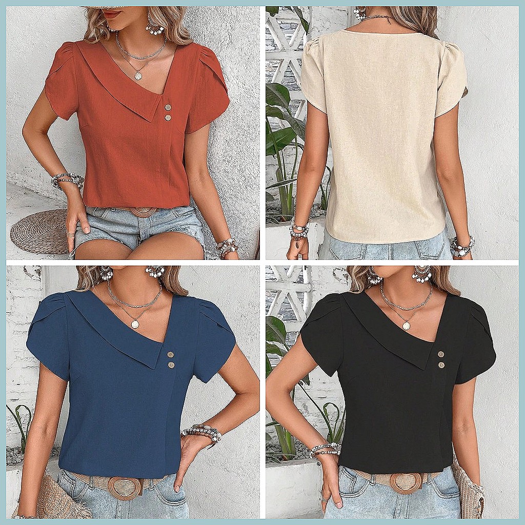 2024 Summer Vintage Solid Colo - Women'S Fashion avis et prix