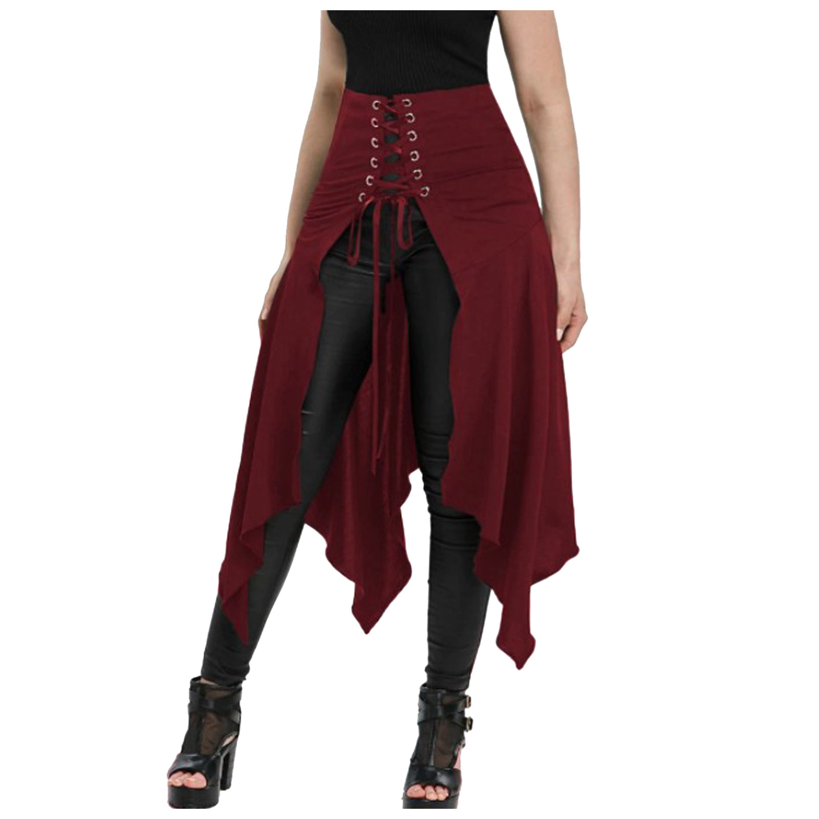Gothic Skirt Black Medieval Vi - Women'S Fashion Kilt avis et prix