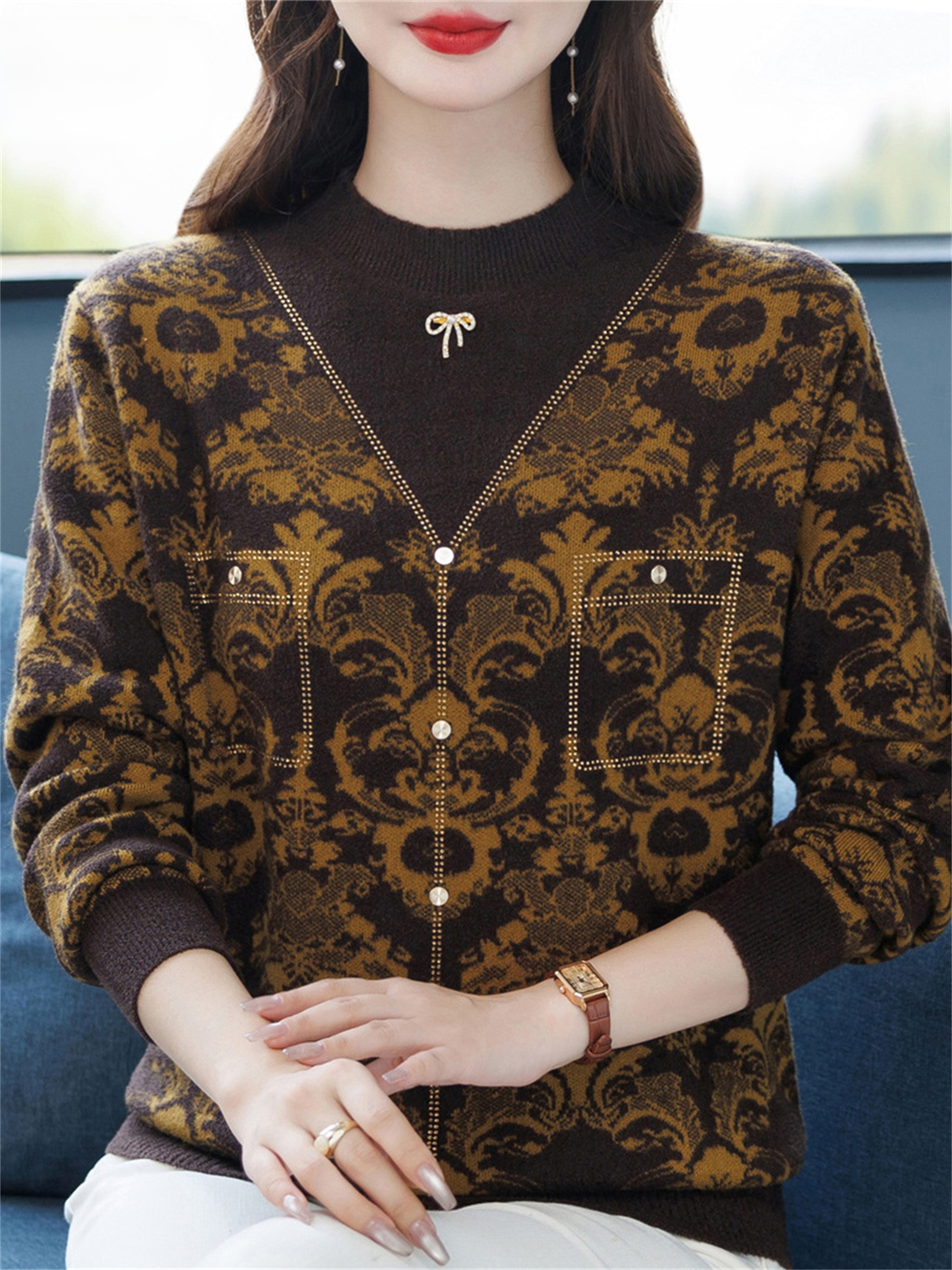 Fashionable Midlife Mommy Knit - Women Fashion Over 60 avis et prix