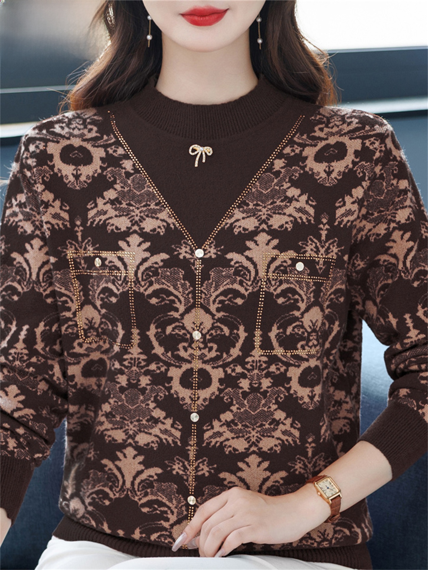 Fashionable Midlife Mommy Knit - Women Fashion Over 60 avis et prix