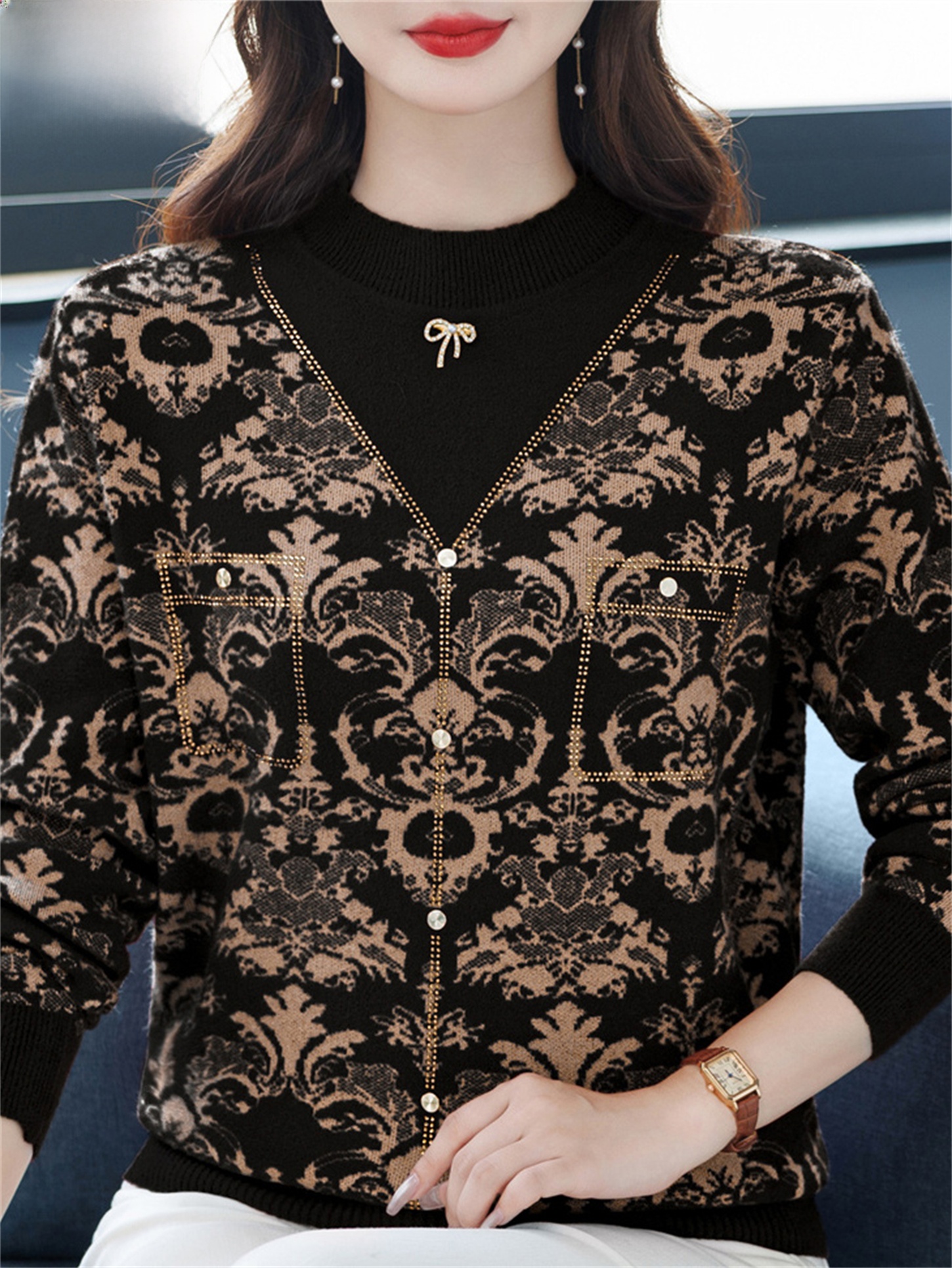 Fashionable Midlife Mommy Knit - Women Fashion Over 60 avis et prix