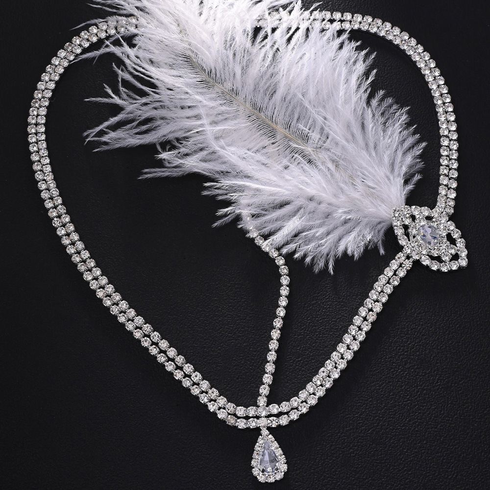 Vintage 1920s White Feather He - Women'S Fashion Of The 1920S avis et prix