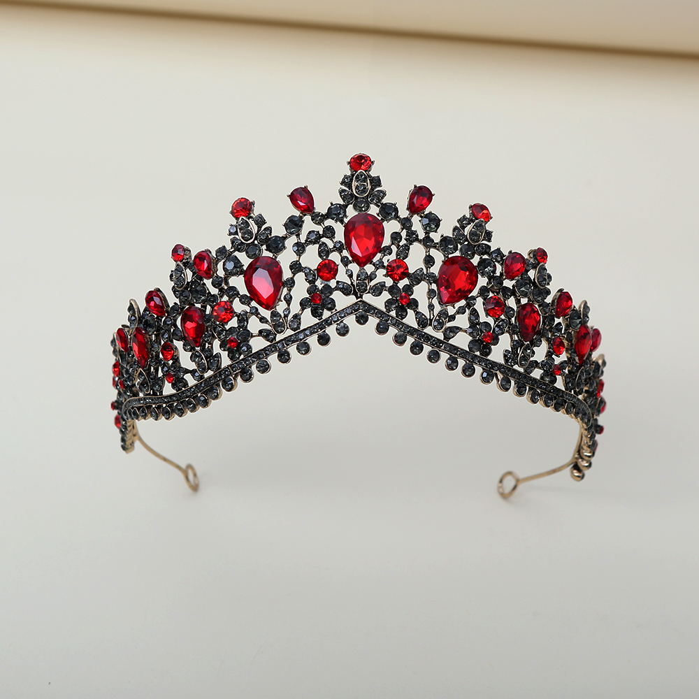 Dark Ruby Black Diamond Crown  - Women Fashion Style avis et prix