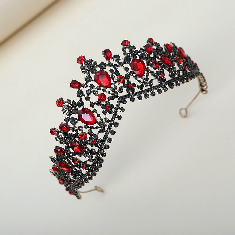 Dark Ruby Black Diamond Crown  - Women Fashion Style avis et prix