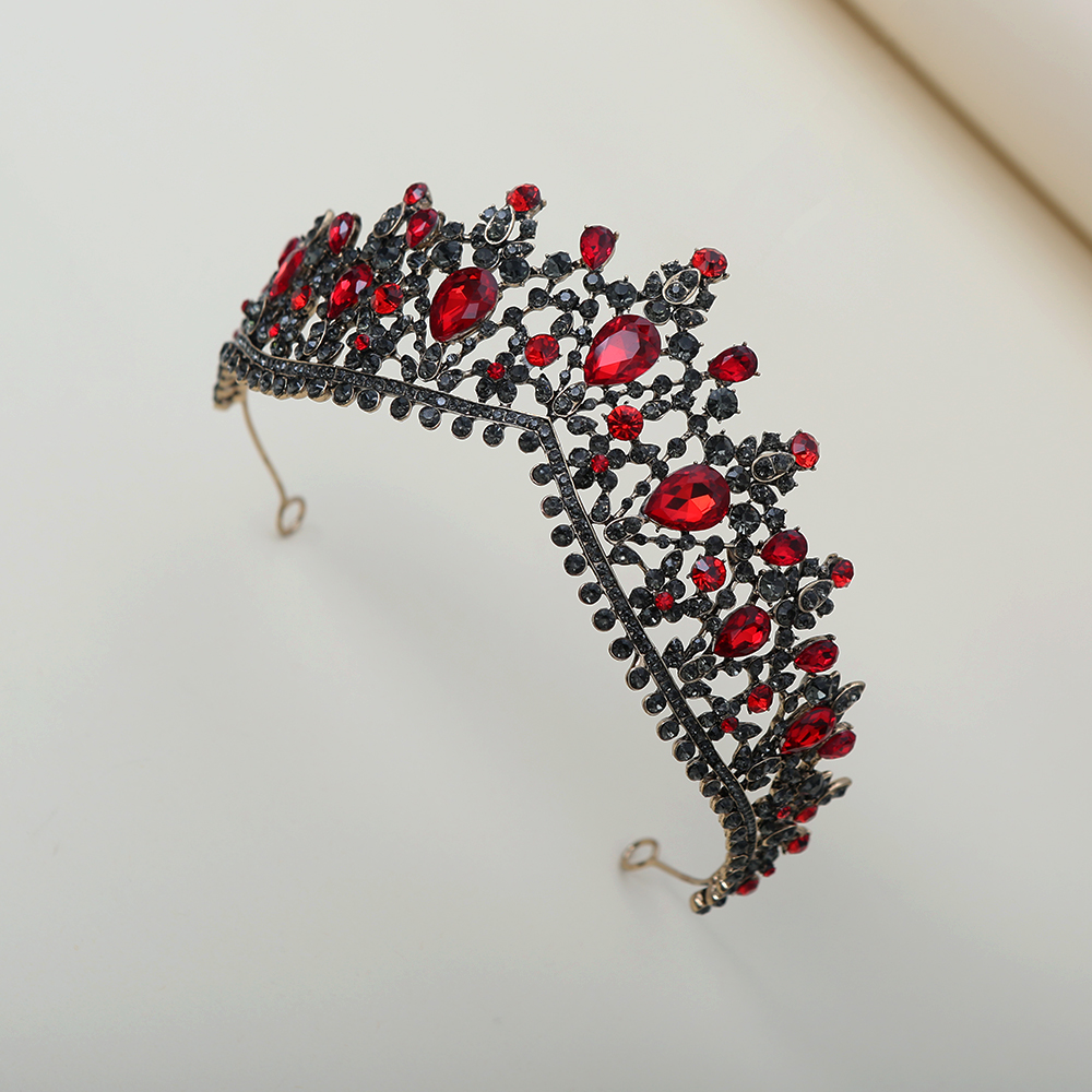 Dark Ruby Black Diamond Crown  - Women Fashion Style avis et prix